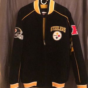 Black Friday Sale NWT NFL Lthr Steelers Jacket-M